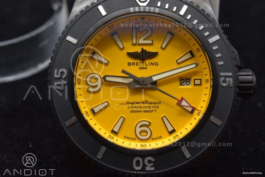 TF GoAnywhere Edition Rubber Black Black 1:1 Superocean Dial Best Automatic Strap Yellow 1175 A Bezel 44 on 0708